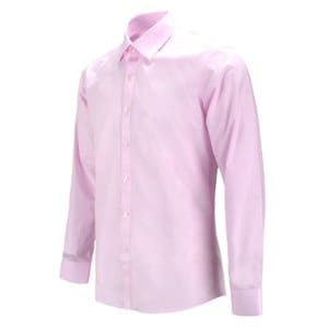 레디핏 남자 파스텔 핑크 분홍색 슬림핏 오픈카라 긴팔셔츠