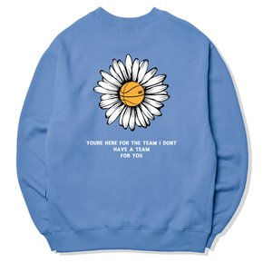 BIG DAISY LOGO 크루넥 - 블루