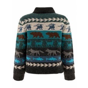 여성 Fair Isle 가디건 FWMAG0004 UF05684071 Grey /3