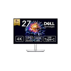 한정 Dell U2723QE-A 27인치 4K USB-C 허브 모니터- 5년간 무