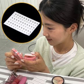메이크업 미인점 판박이 스티커 얼굴 타투 도안 문신 시트(WFP958O)