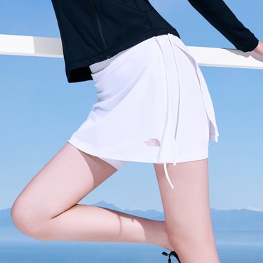 노스페이스 [노스페이스 공식] NK6KR30B 여성 웨이비 랩스커트_WHITE