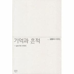 기억과 흔적 김동식 비평집