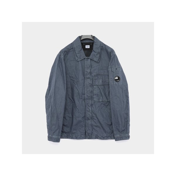 26SS 렌즈와펜 50 필리 왁스드 집업 오버셔츠 남성 자켓 20CMOS160A 110543D 889