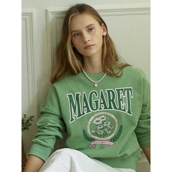 아워호프 Margaret Artwork Sweatshirt - Moss Green