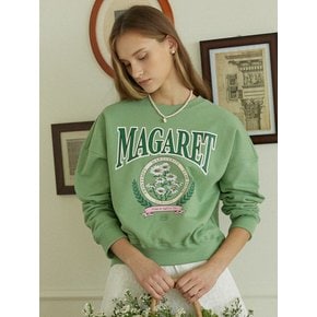 Margaret Artwork Sweatshirt - Moss Green