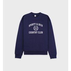 공식온라인 Varsity Crest Crewneck 남녀공용 맨투맨 SRB3MT102NV