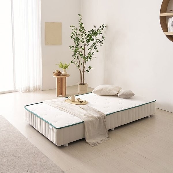 라인 좁은방 자취방 저상형 일체형침대 (본넬스프링/싱글) DB5009R (착불)