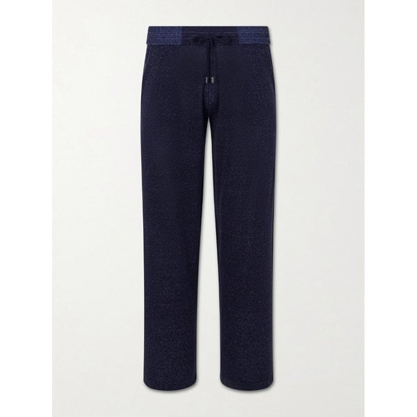 피아첸차 1733 스트레이트 실크 리넨 블렌드 드로우스트링 스웨트팬츠 46376663163073519