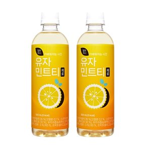 1+1 차시 유자민트티 500ml x 6pet (총 12pet)