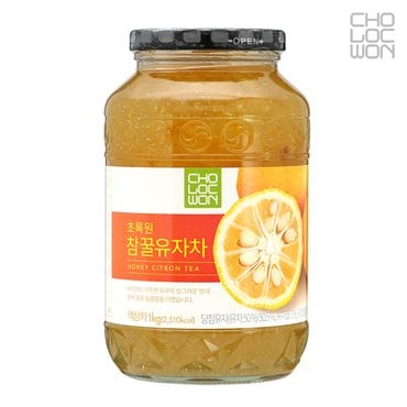  초록원 꿀유자차 1kg (액상차)