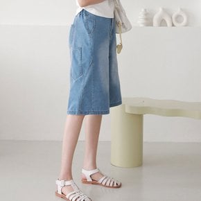 워싱 버뮤다팬츠 데님청바지 반바지 여름 빅사이즈 77 88 사이즈