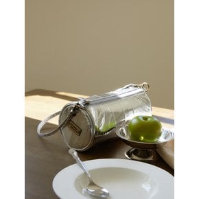 Butter round shoulder bag (버터 라운드 숄더 백) silver