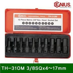 육각비트소켓 세트 TH-310M 3_8SQx4-17mm 10pcs 52mm