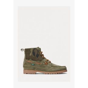 5269215 Ralph Lauren RANGER MID CAMO SUEDE BOOT - Lace-up ankle boots olive