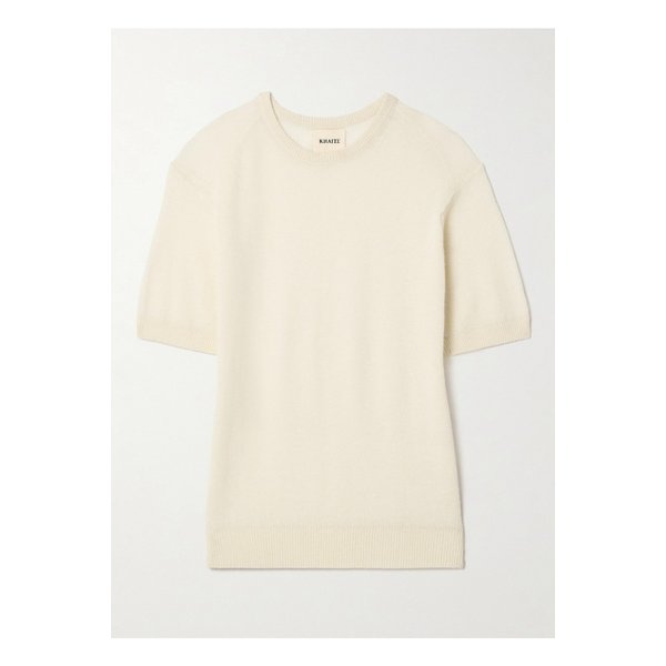 케이트 피에르 캐시미어 혼방 티셔츠 크림 1647597340049332