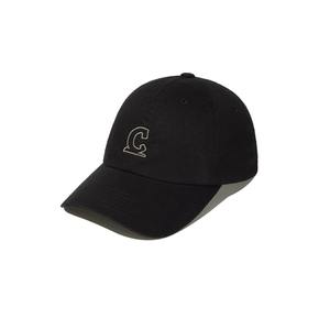 [코지 핏] 아웃라인 심볼 로고 볼캡 블랙 CO2506CA13BK
