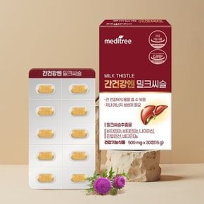 간건강엔 밀크씨슬 1박스 1개월 (30정) 간기능건강