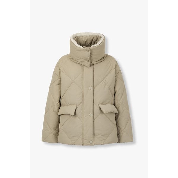 하이넥 퀼팅 하프 다운점퍼 9195414111013