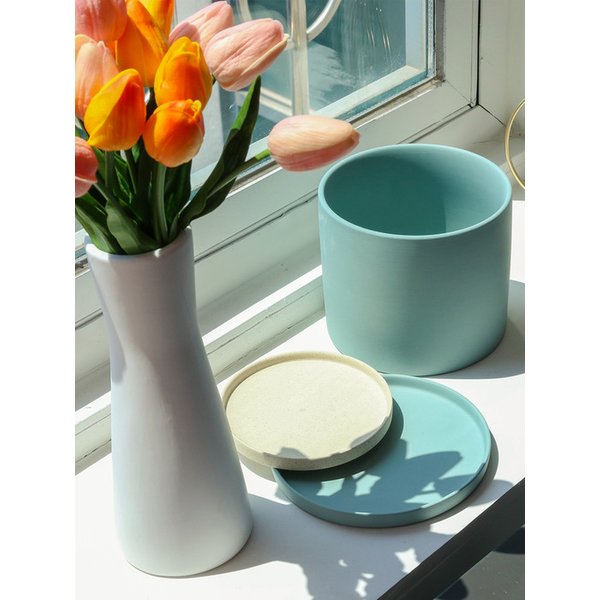 피오레 도자기 화분받침 소