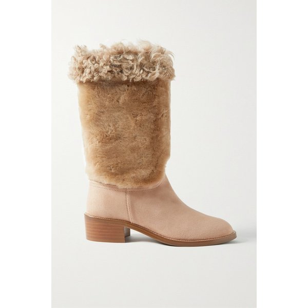 45 Shearling And Suede Boots 베이지 15546005221988673