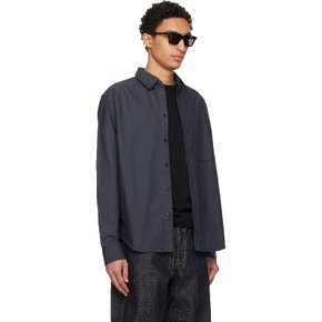 메르츠 비 슈바넨 그레이 버튼다운 코튼 옥스포드 셔츠 SHIRT19OX Charcoal.98