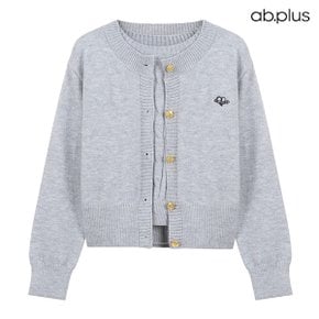 [ab.plus] 꽈배기 반팔 니트 라운드 가디건 세트 (LSA5MY35A)