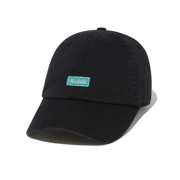 확대된 대표 코닥어패럴 스몰 와펜 워싱 릴렉스핏 볼캡 BLACK K6343LCP22BLK(1)