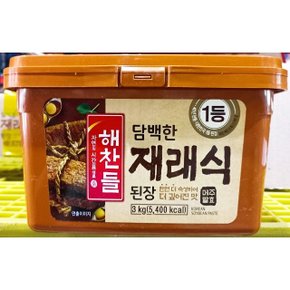 해찬들 재래된장 3kg 식당 업소 식당용 업소용 식자재 (WBA6CEC)