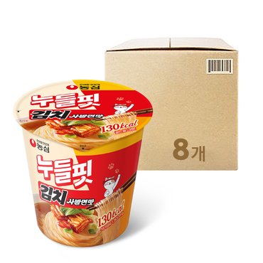 농심 누들핏 김치사발면맛 (37.5g x 8개)