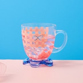 드로잉멜로 꽃모양 손잡이컵 310ML