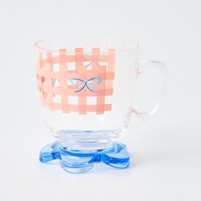 드로잉멜로 꽃모양 손잡이컵 310ML