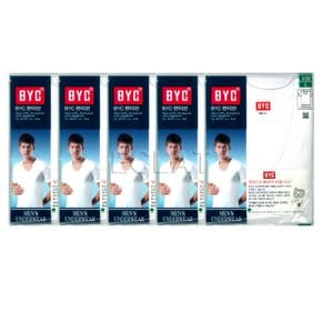 빅사이즈 남성 반팔 런닝 5종 세트 BYC1903