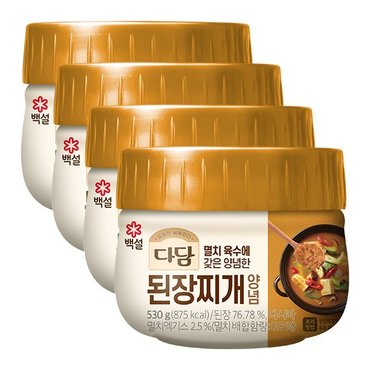 CJ제일제당 다담 된장찌개양념 530G 4개