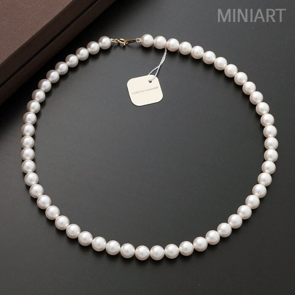 스와로브스키 크리스탈 진주 18K GOLD 목걸이