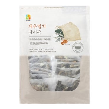 석하 새우멸치다시팩 480g (16g X 30팩) / 대용량 30팩