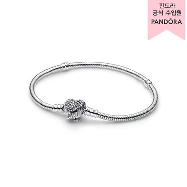 판도라 [백화점 보증서 제공] 하트 윙즈 클라습 스네이크 체인 브레이슬릿 593680C01