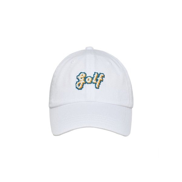 Golf NEEDLEPOINT HAT - WHITE
