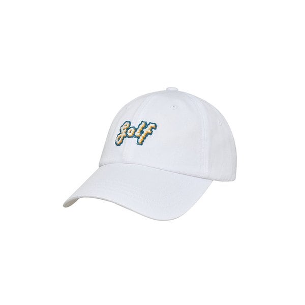 Golf NEEDLEPOINT HAT - WHITE