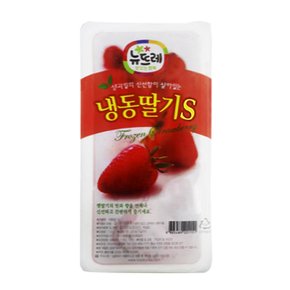 뉴뜨레 냉동 가당 딸기 슬라이스 중국산 1kg
