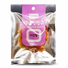 테비 고양이 간식 육포 고양이 사료 먹이 치킨링 13g (WE6DE7A)