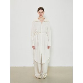 PIMA SHIRTS DRESS - IVORY