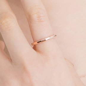 18K 할로우 쓰리 컷팅 반지