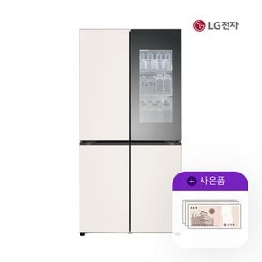 오브제 노크온 매직스페이스 냉장고 875L 베이지 M874GBB451 월111000원 5년약정