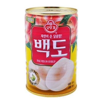 오뚜기 백도(반절) 통조림 400g 3개