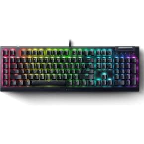 미국 레이저 헤드셋 Razer 블랙Widow V4 X - Mechanical Gaming Keyboard Yellow Switches Linea