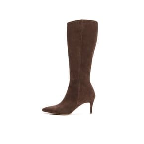 Stiletto Suede Long Boots_Choco Brown