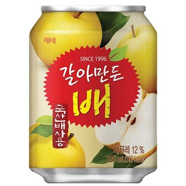  해태음료 갈아만든배 238ml x 24캔