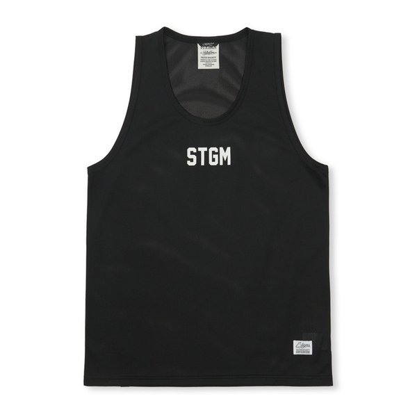 Mesh Oversized Sleeveless Black