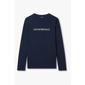 여성 롱 슬리브 크루넥 라운지 티셔츠 0825336501000